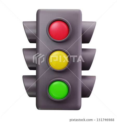 3D Traffic Light Road Signal 131746988