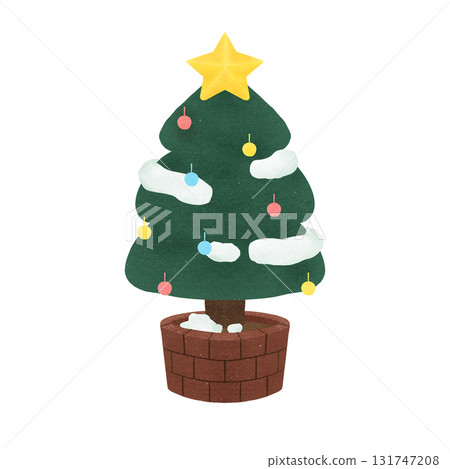 Christmas tree illustration Christmas tree illustration 131747208