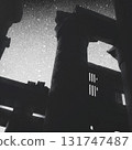 Collage illustration of Karnak temple in Luxor during night time 131747487