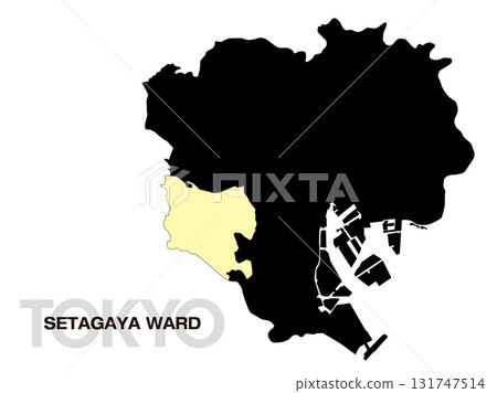 東京世田谷區位置圖(無區界)03 東京世田谷區位置圖(無區界)03 131747514