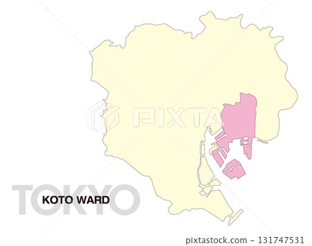 東京都江東區位置圖（無區界）02 131747531