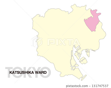 東京都葛飾區位置圖（無區界）02 131747537