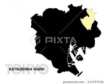 東京都葛飾區位置圖 無區界 03 東京都葛飾區位置圖 無區界 03 131747538