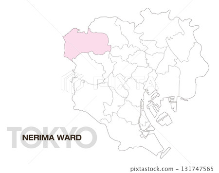 東京都練馬區位置圖(含區界)01 東京都練馬區位置圖(含區界)01 131747565