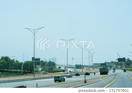 Abu Dhabi Yas island road 131747601