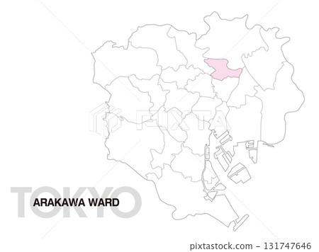 東京荒川區地點圖（含區界）01 131747646