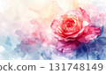水彩玫瑰 - 淡色的夢 - 131748149