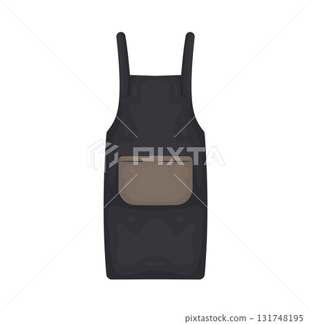 Illustration of barber apron Illustration of barber apron 131748195