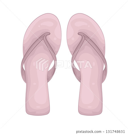 Illustration of flip flops Illustration of flip flops 131748631