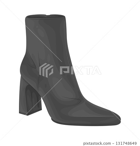 Illustration of ankle boots Illustration of ankle boots 131748649