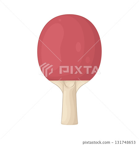 Illustration of ping pong racket 131748653