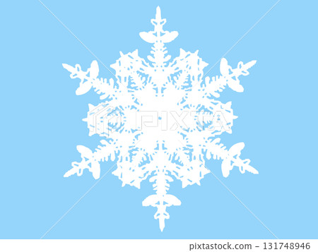 Material: Snowflakes and blue background 131748946
