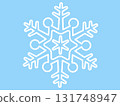 Material: Snowflakes and blue background 131748947