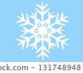 Material: Snowflakes and blue background 131748948