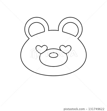 A bear with a heart on its face A bear with a heart on its face 131749622