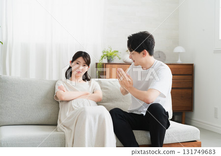 A husband supporting an emotionally unstable pregnant woman Lifestyle image A husband supporting an emotionally unstable pregnant woman Lifestyle image 131749683