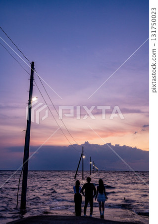 [Kumamoto Prefecture] Nagabeta Seabed Road - After the sun sets 131750023