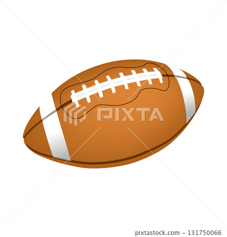 American football ball. 131750066
