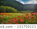 Peaceful autumn scenery of rural areas 131750121