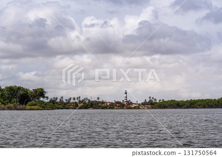 The lighthouse of Mandacaru, Barreirinhas, Maranhao, Brazil, overlooking the Preguicas River The lighthouse of Mandacaru, Barreirinhas, Maranhao, Brazil, overlooking the Preguicas River 131750564