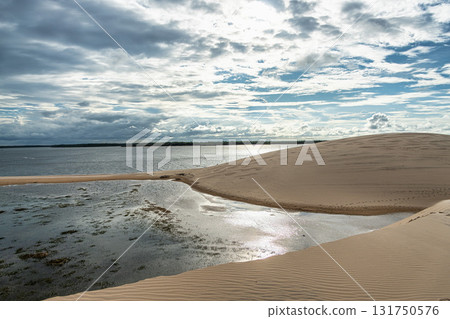Dunas do Mouro at Ilha do Caju, Ilha das Canarias, Brazil. Delta do Parnaiba and Delta das Americas Dunas do Mouro at Ilha do Caju, Ilha das Canarias, Brazil. Delta do Parnaiba and Delta das Americas 131750576
