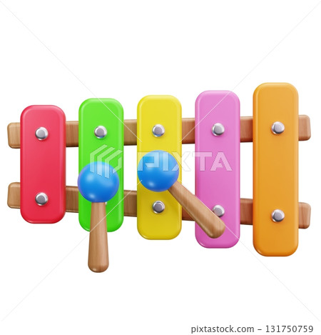Rainbow Xylophone Toy 131750759