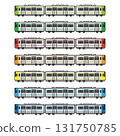 Set of train illustrations 131750785