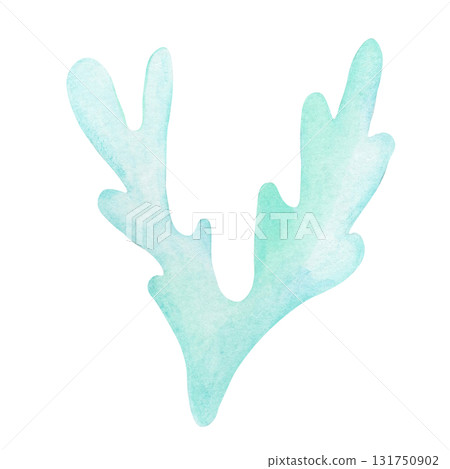 Aqua blue seaweed watercolor illustration, hand drawn underwater plant. Great for nautical stationery, wrapping paper, fabric patterns, kids decor, packaging, and digital scrapbooking products Aqua blue seaweed watercolor illustration, hand drawn underwater plant. Great for nautical stationery, wrapping paper, fabric patterns, kids decor, packaging, and digital scrapbooking products 131750902