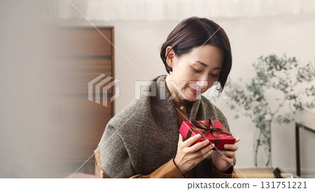 Present woman image Present woman image 131751221