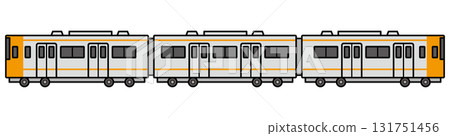 Orange train illustration Orange train illustration 131751456