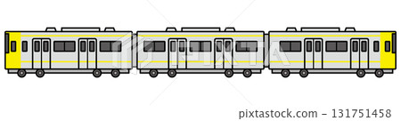 黃色火車插圖 黃色火車插圖 131751458