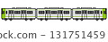 Train illustration yellow-green 131751459