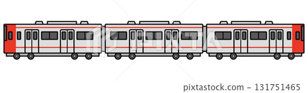 火車插圖紅色 131751465