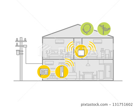 獨立式住宅光纖網路配置圖 131751602