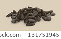 Pile of roasted coffee beans 131751945