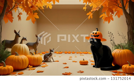 halloween pumpkin in halloween costume 131752014