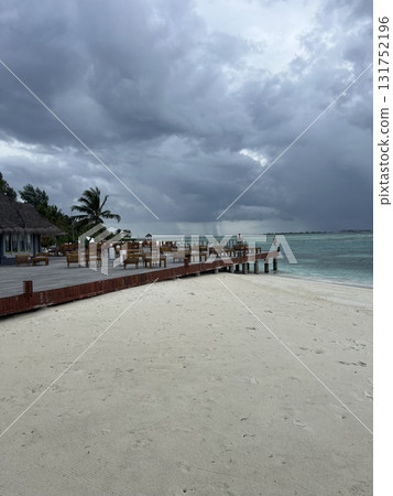 Maldives Paradise Island with Beach Swing and Loungers 131752196