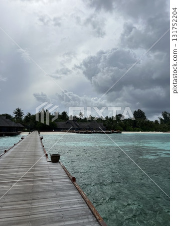Maldives Paradise Island with Beach Swing and Loungers 131752204