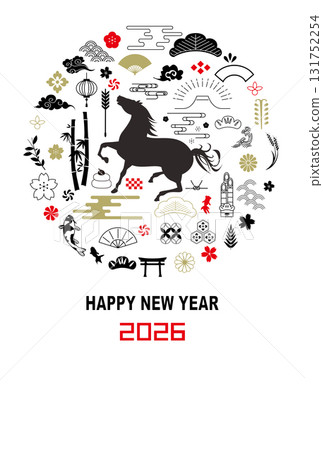 2026年新年賀卡 2026年新年賀卡 131752254