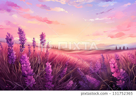 lavender flowers. close up shot of lavender flowers. Blooming lavender in a field lavender flowers. close up shot of lavender flowers. Blooming lavender in a field 131752365