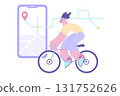 Navigation application with location pin concept 131752626
