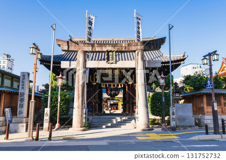 Kushida Shrine Tower Gate, which oversees the Hakata Gion Yamakasa rituals in Fukuoka 131752732