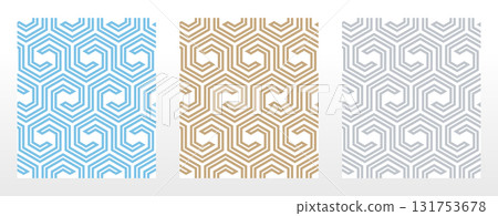 Set of abstract geometric patterns. Seamless vector backgrounds. Colored ornaments Graphic modern patterns Simple lattice graphic design Set of abstract geometric patterns. Seamless vector backgrounds. Colored ornaments Graphic modern patterns Simple lattice graphic design 131753678