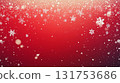 Red and snowflake background 131753686