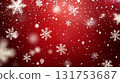 Snow and red sparkling background 131753687