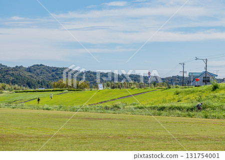 The Tenryu River riverbed in Hamamatsu City (Shizuoka Prefecture) The Tenryu River riverbed in Hamamatsu City (Shizuoka Prefecture) 131754001