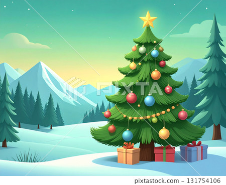 Fir tree christmas tree 131754106