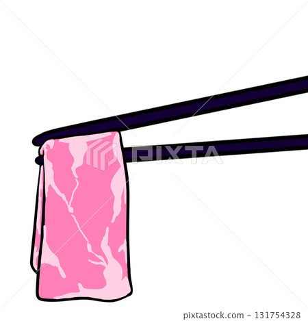 用筷子夾起的肉,肉,筷子,簡單 用筷子夾起的肉,肉,筷子,簡單 131754328