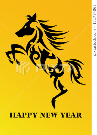 2026 New Year's card illustration material 131754865