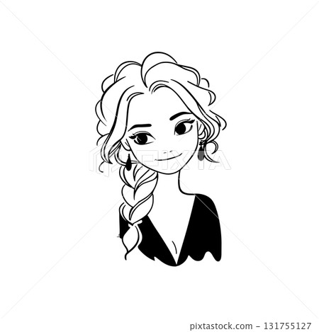 YouTuber. YouTuber simple black and white line art vector logo YouTuber. YouTuber simple black and white line art vector logo 131755127